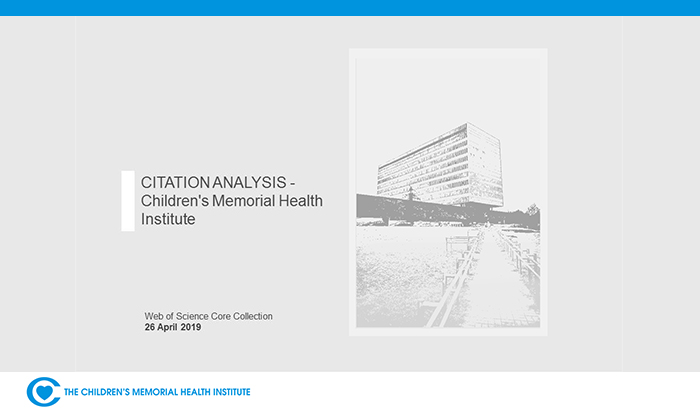 Citation Analysis – Children’s Memorial Health Institute