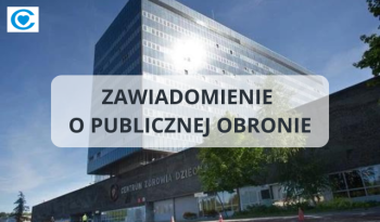 Zawiadomienie o publicznej obronie